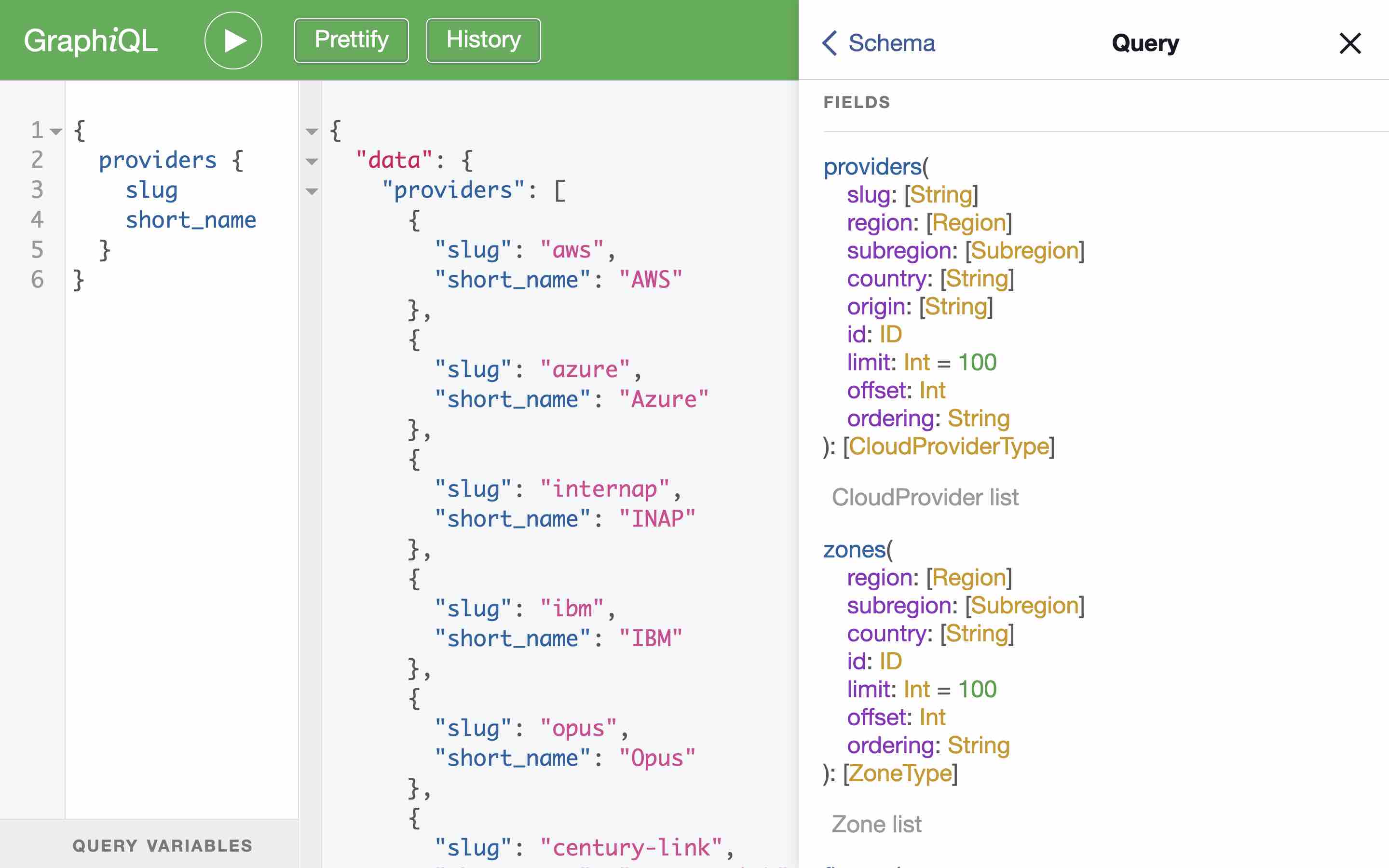 Cloud Mercato's Graphql documentation